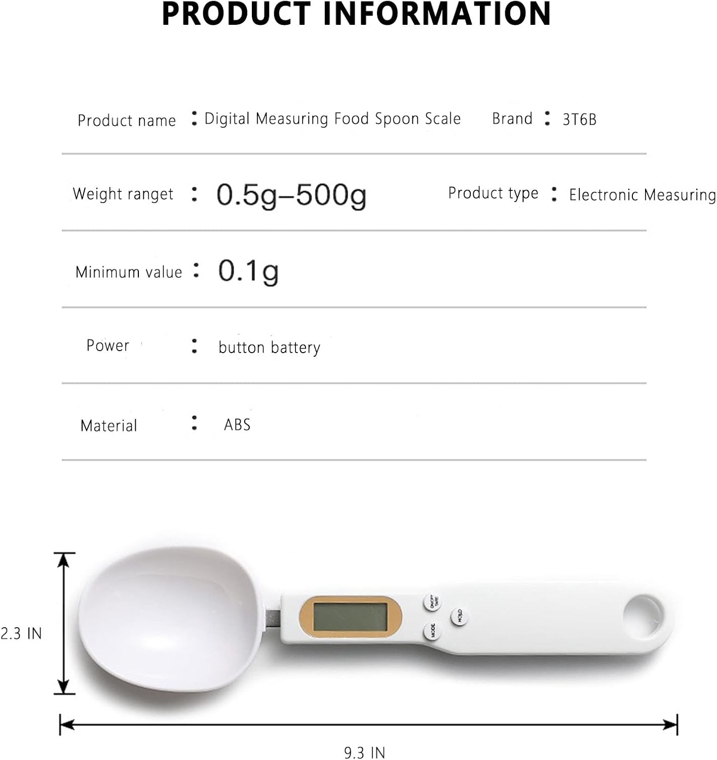 Electronic Measuring Spoon